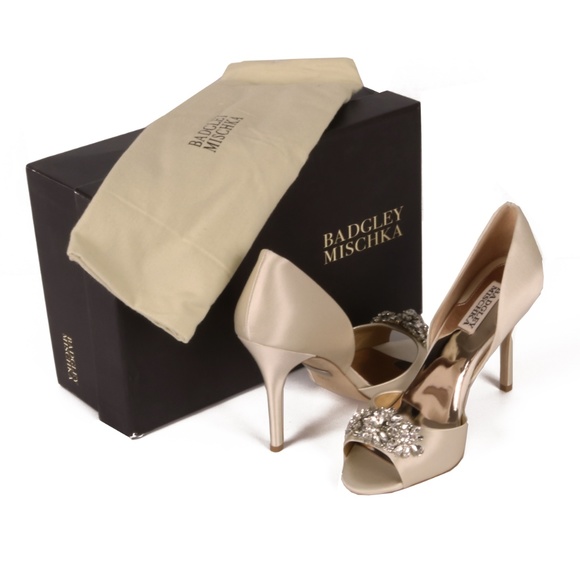 Badgley Mischka Giana d'Orsay peep-toe - Picture 3 of 7